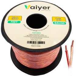 16 Gauge Speaker Wire Cable - 50 ft